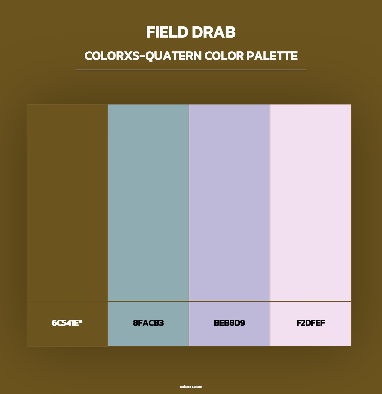 Field Drab - Colorxs Quad Palette