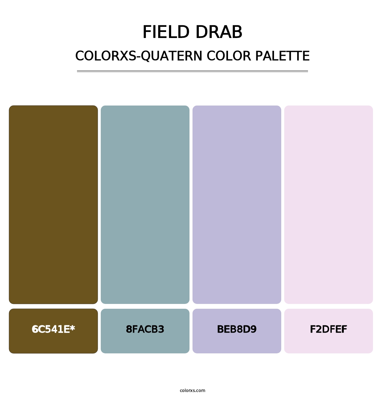Field Drab - Colorxs Quatern Palette