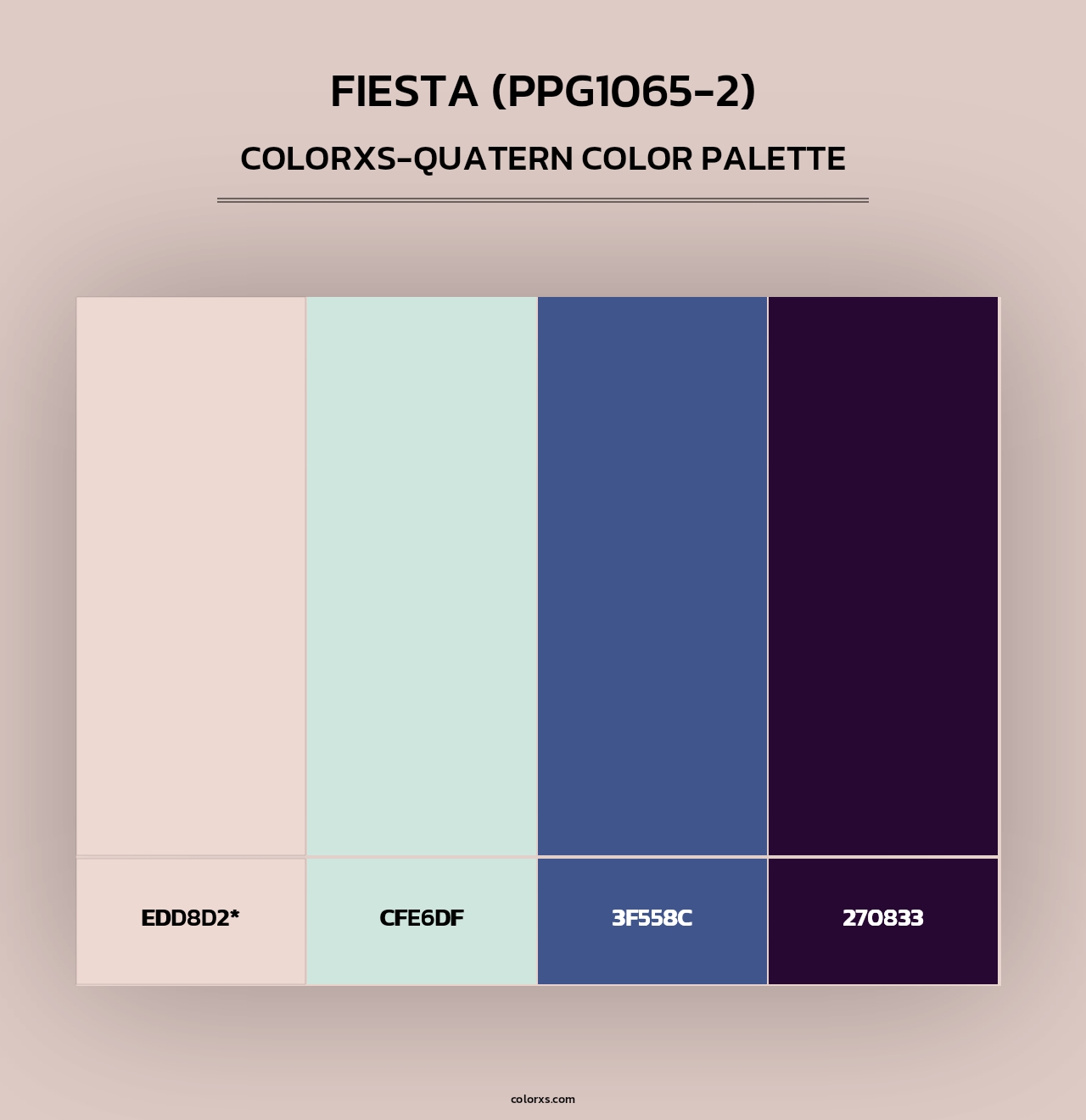 Fiesta (PPG1065-2) - Colorxs Quad Palette