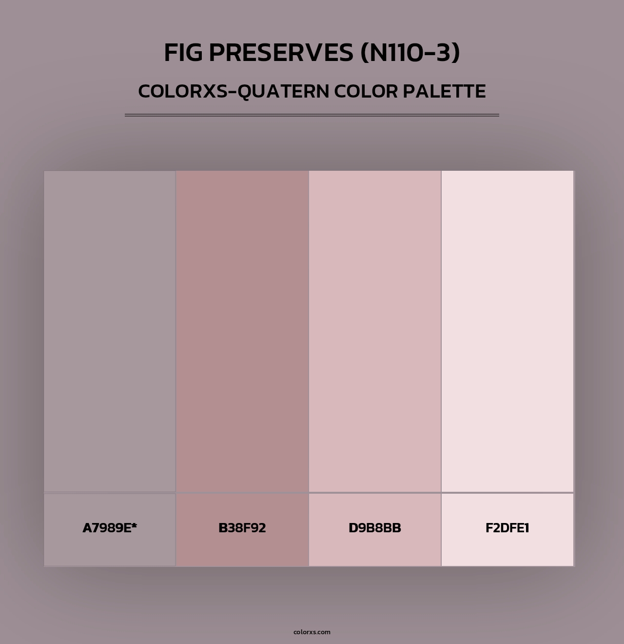 Fig Preserves (N110-3) - Colorxs Quad Palette