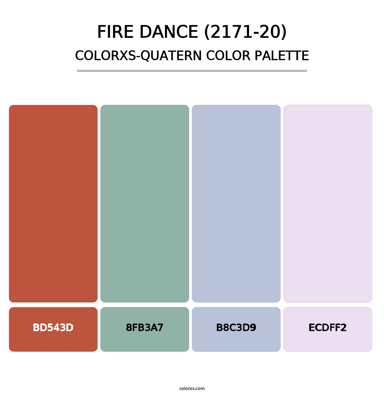 Fire Dance (2171-20) - Colorxs Quatern Palette