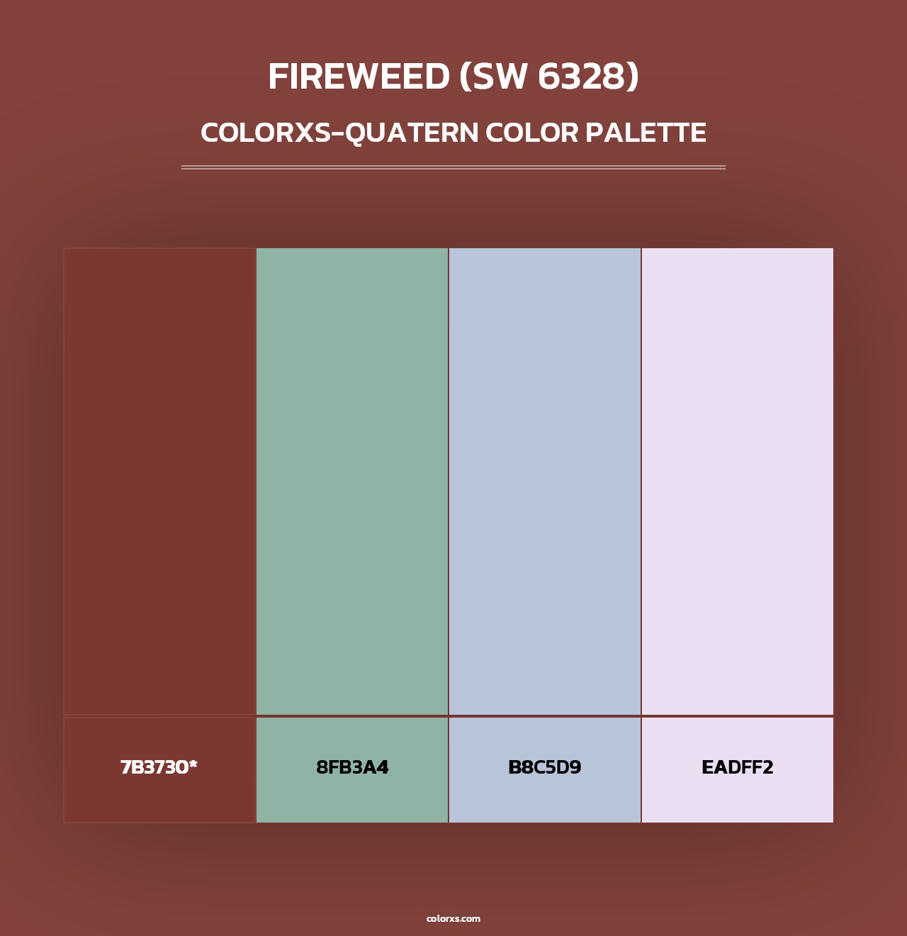 Fireweed (SW 6328) - Colorxs Quad Palette