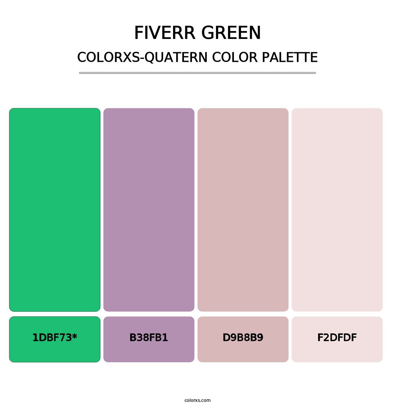 Fiverr Green - Colorxs Quatern Palette