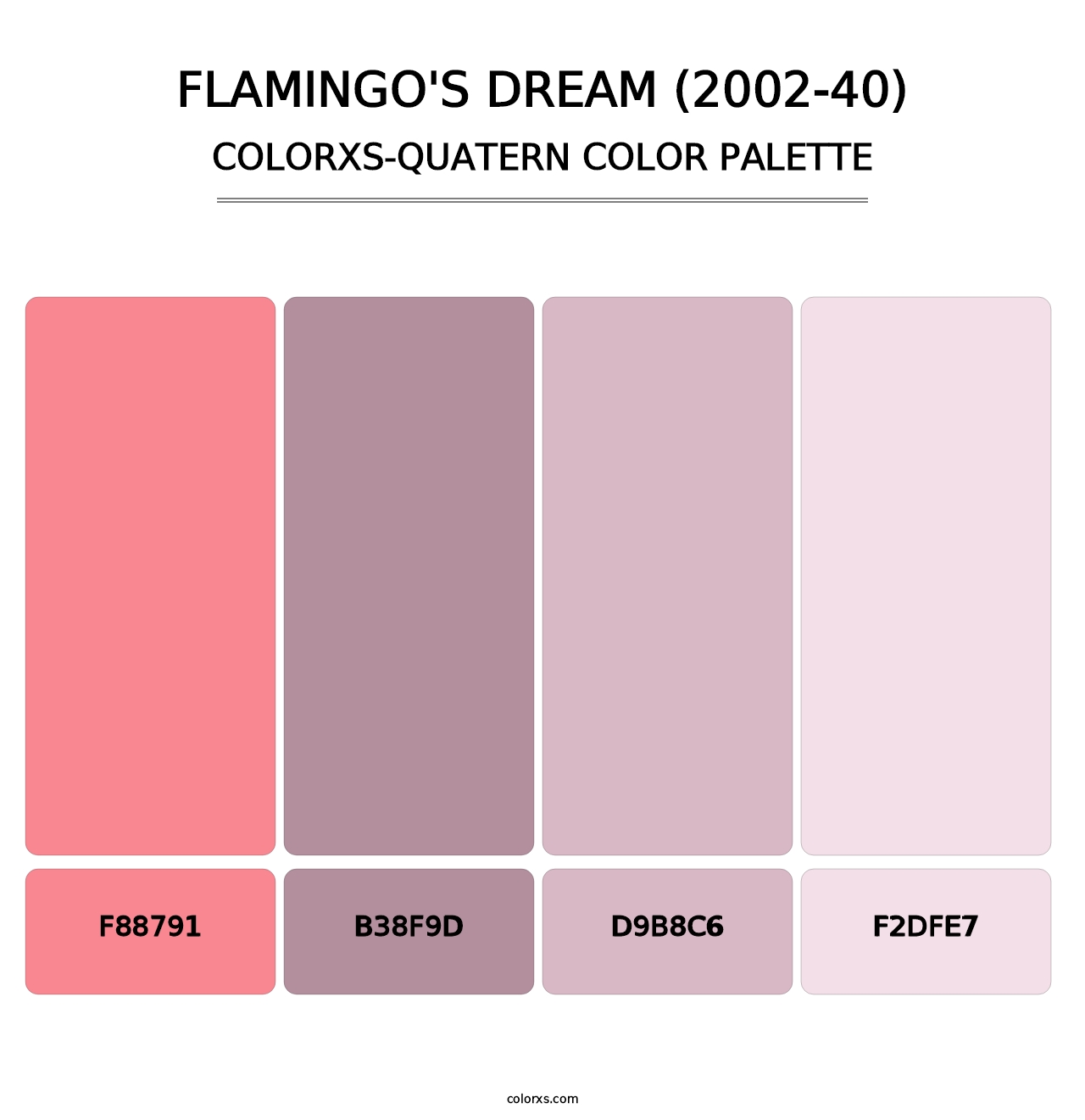 Flamingo's Dream (2002-40) - Colorxs Quatern Palette