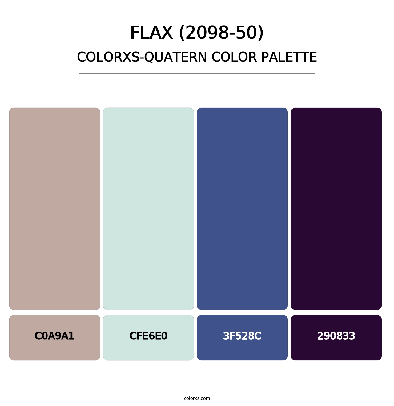 Flax (2098-50) - Colorxs Quatern Palette