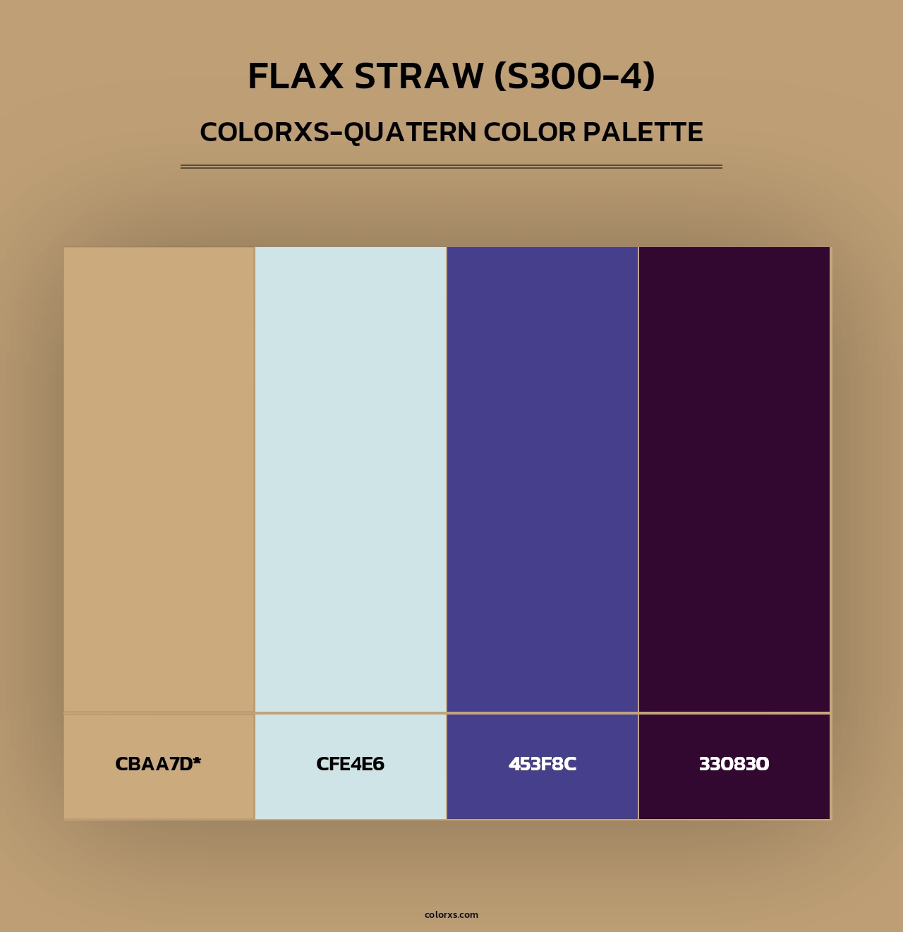 Flax Straw (S300-4) - Colorxs Quad Palette
