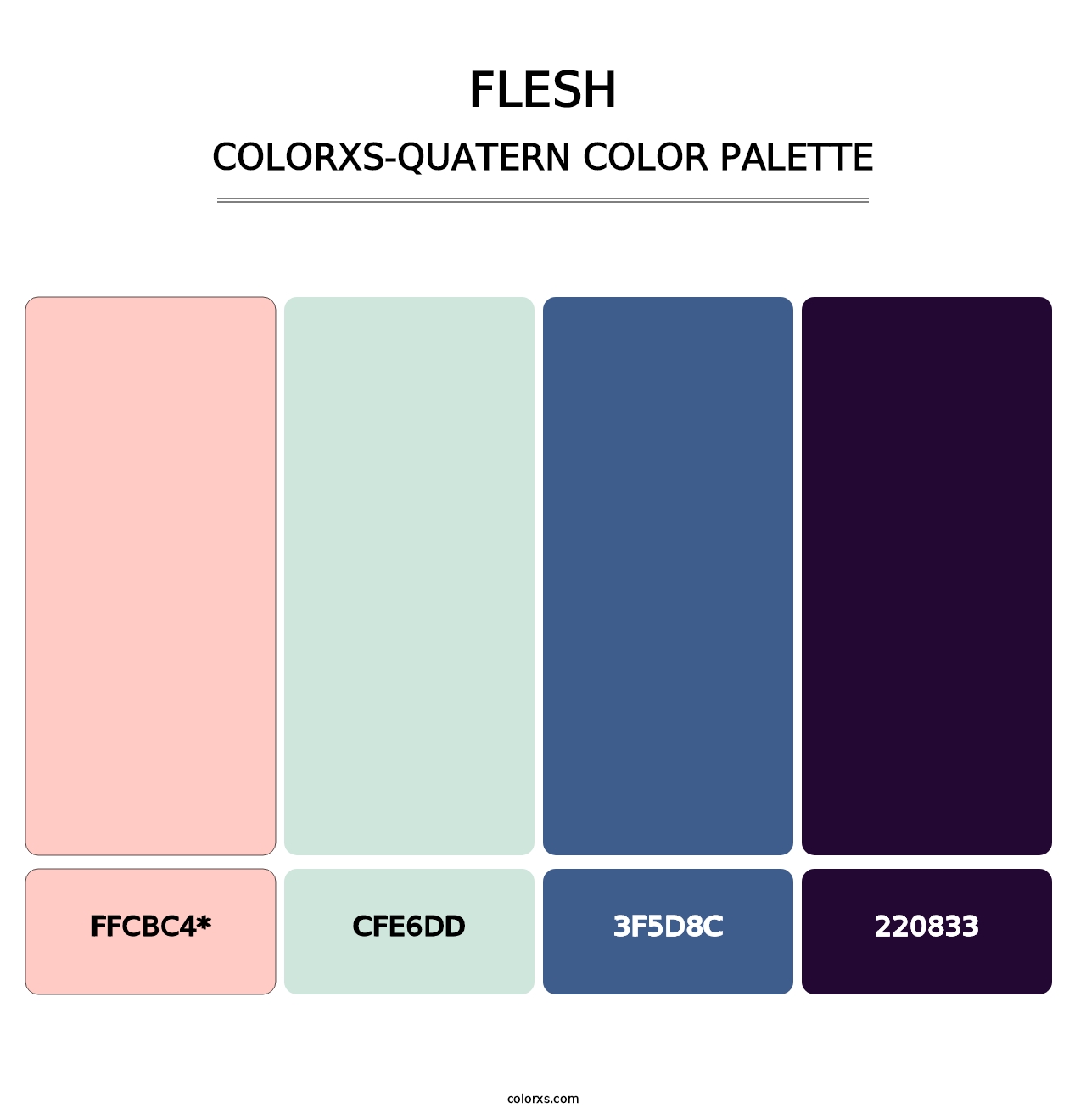 Flesh - Colorxs Quatern Palette