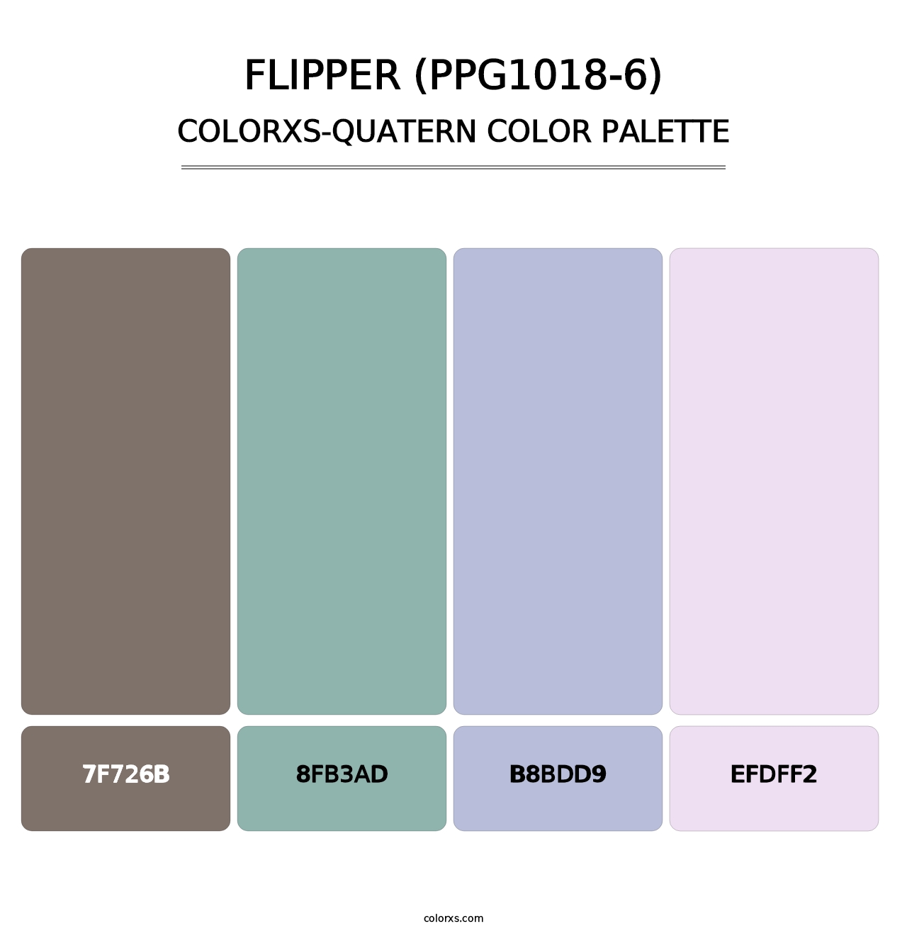 Flipper (PPG1018-6) - Colorxs Quatern Palette