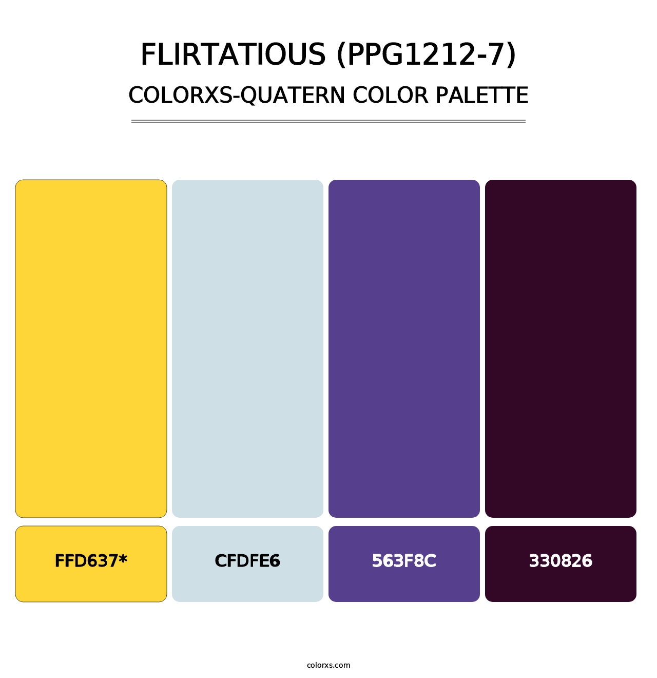 Flirtatious (PPG1212-7) - Colorxs Quatern Palette