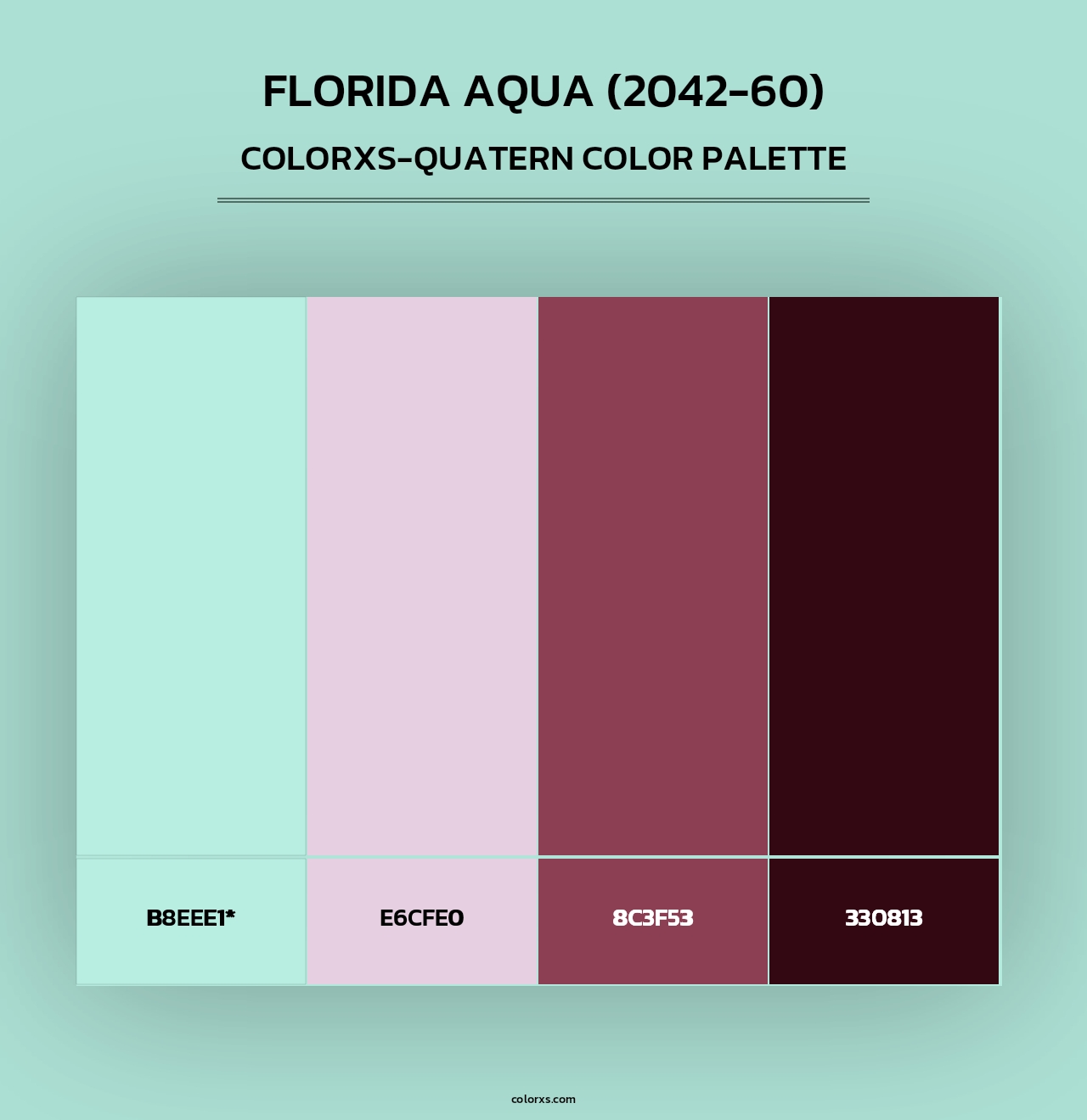 Florida Aqua (2042-60) - Colorxs Quad Palette
