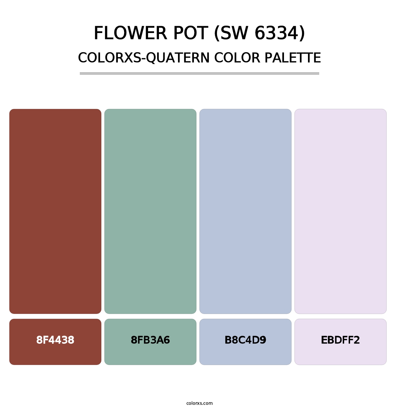 Flower Pot (SW 6334) - Colorxs Quatern Palette