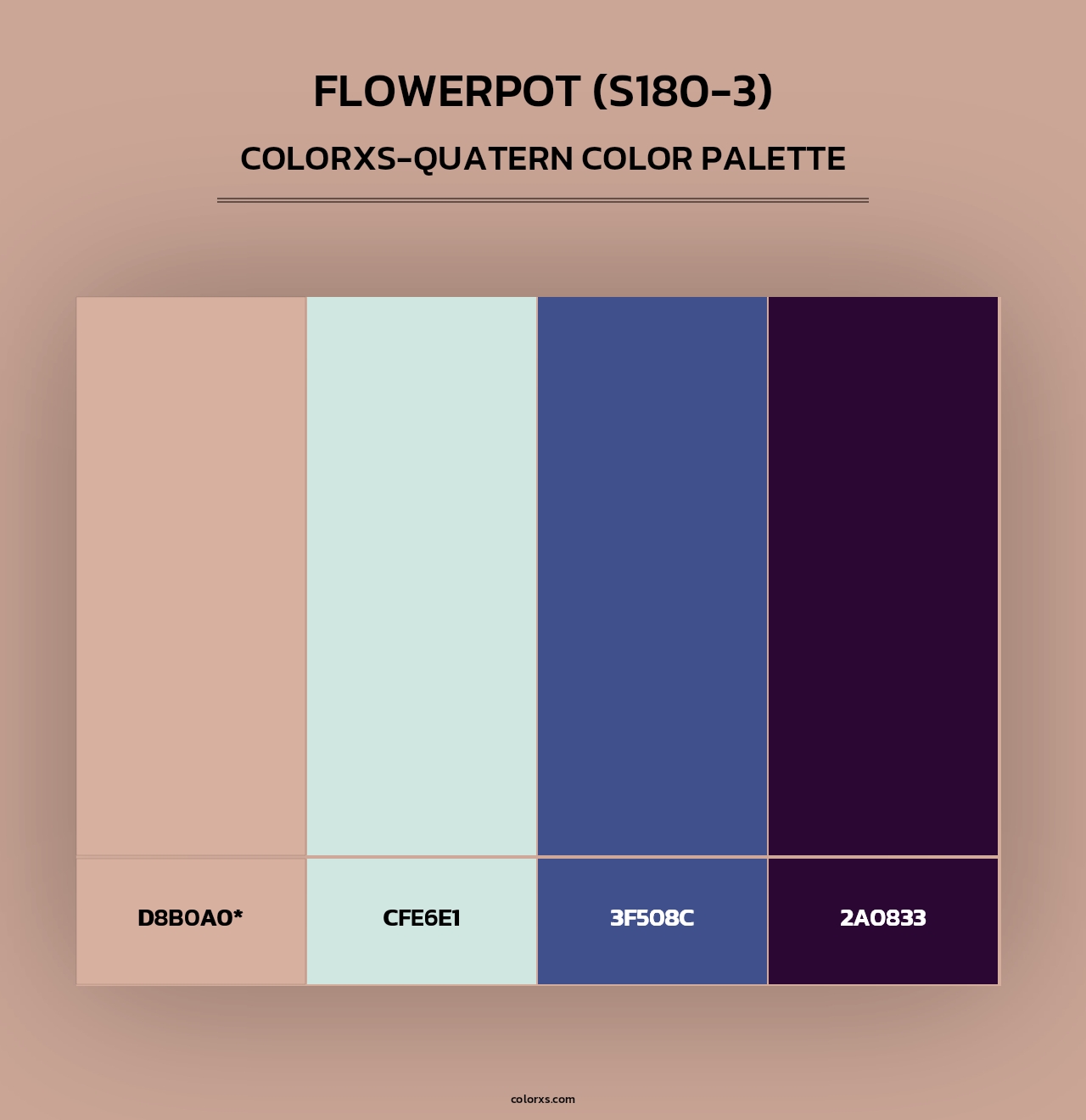 Flowerpot (S180-3) - Colorxs Quad Palette