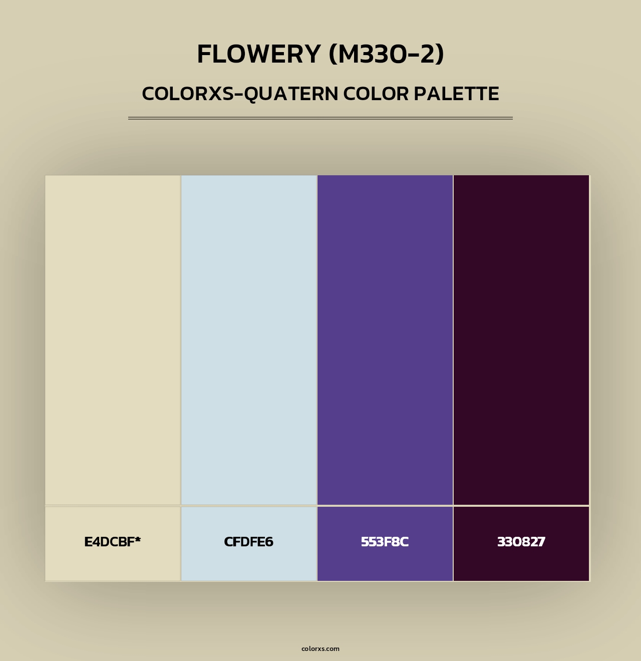 Flowery (M330-2) - Colorxs Quad Palette