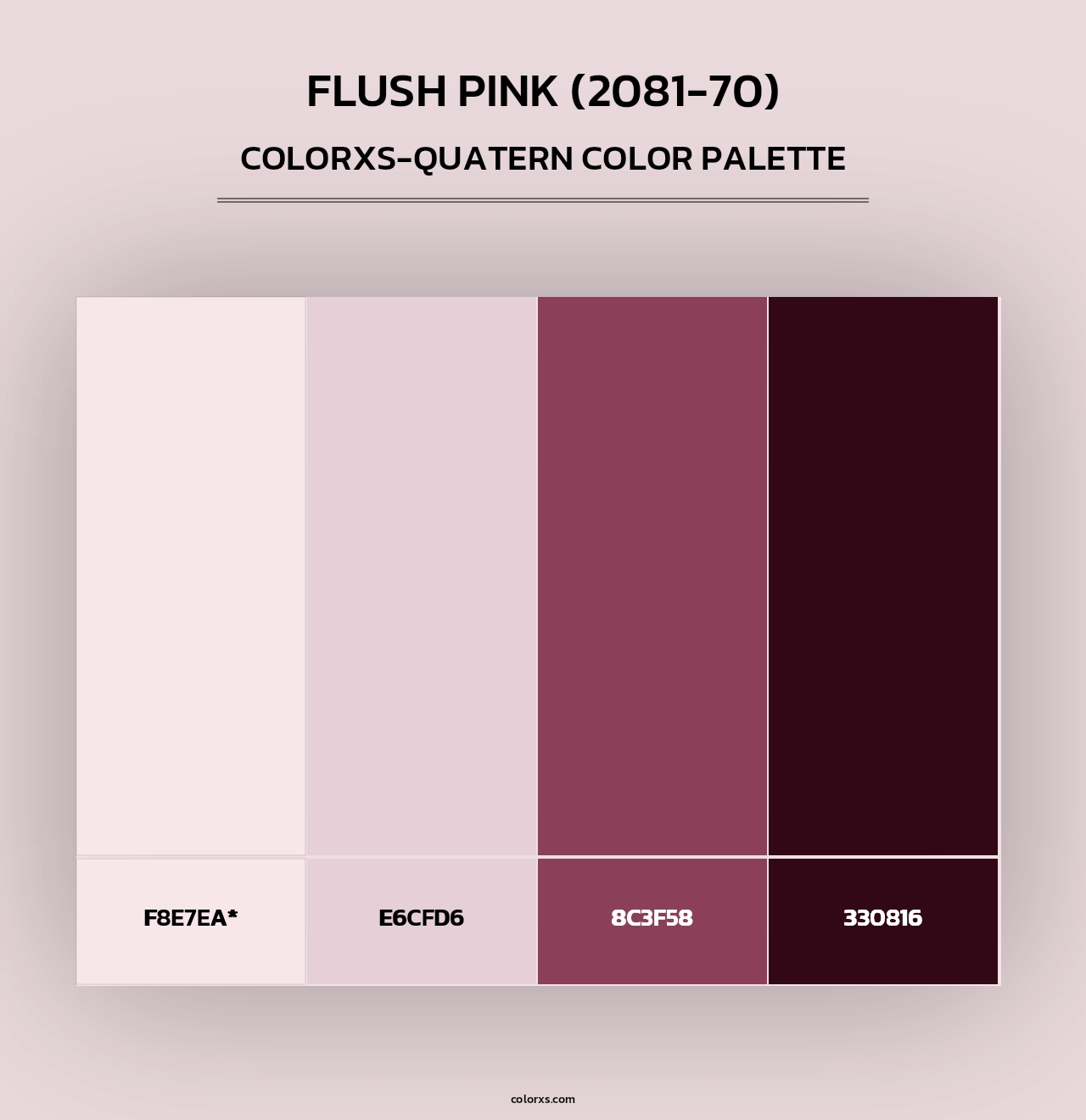 Flush Pink (2081-70) - Colorxs Quad Palette