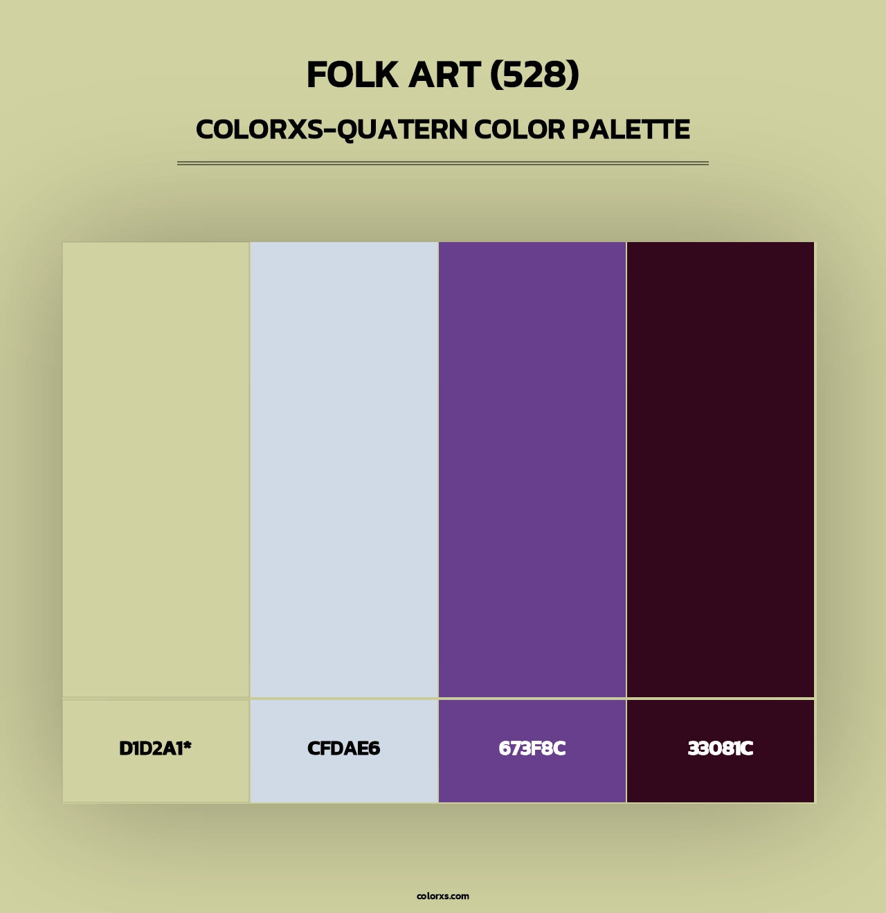 Folk Art (528) - Colorxs Quad Palette