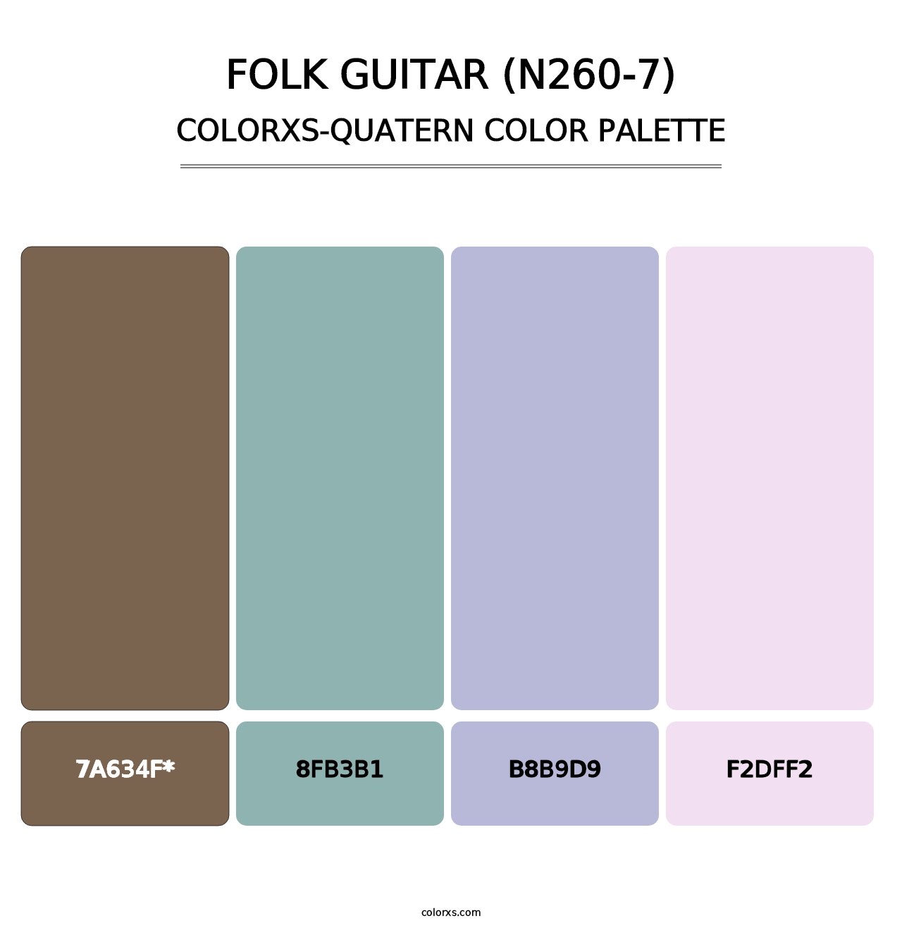 Folk Guitar (N260-7) - Colorxs Quatern Palette