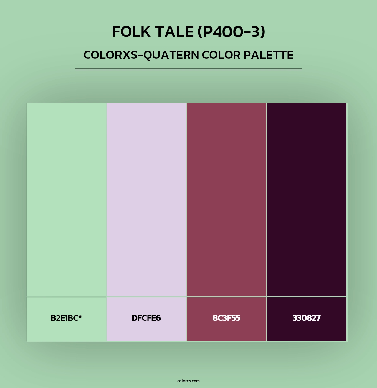 Folk Tale (P400-3) - Colorxs Quad Palette