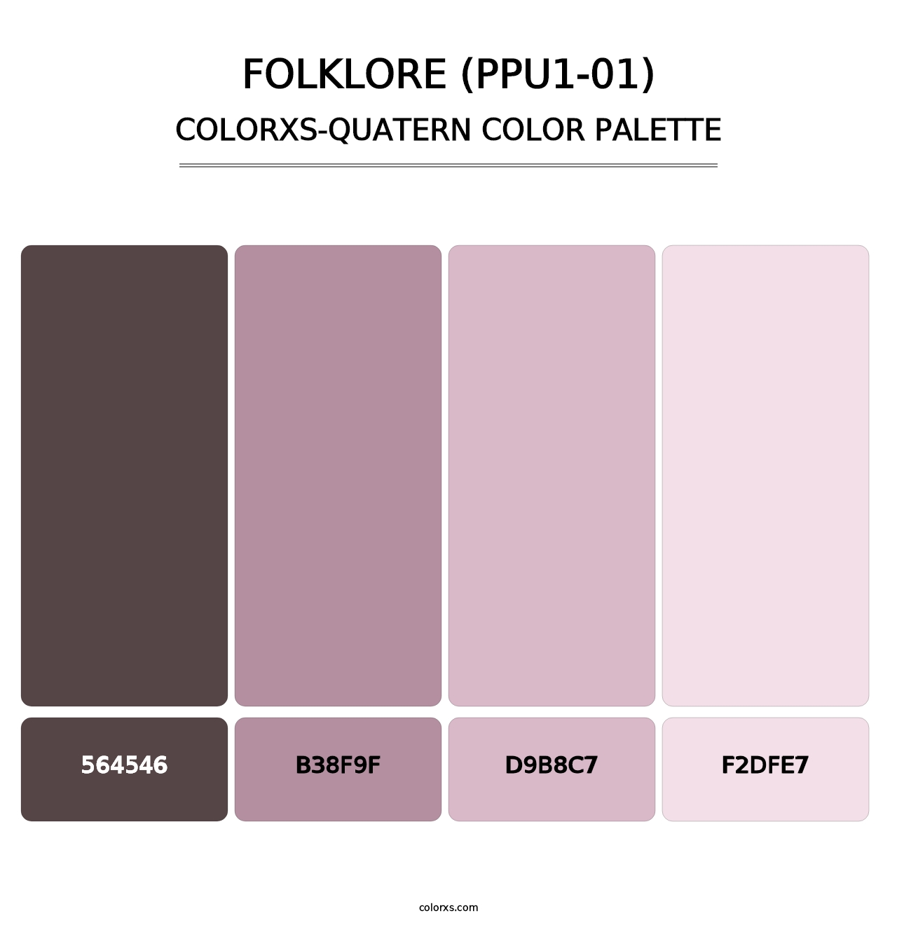 Folklore (PPU1-01) - Colorxs Quatern Palette