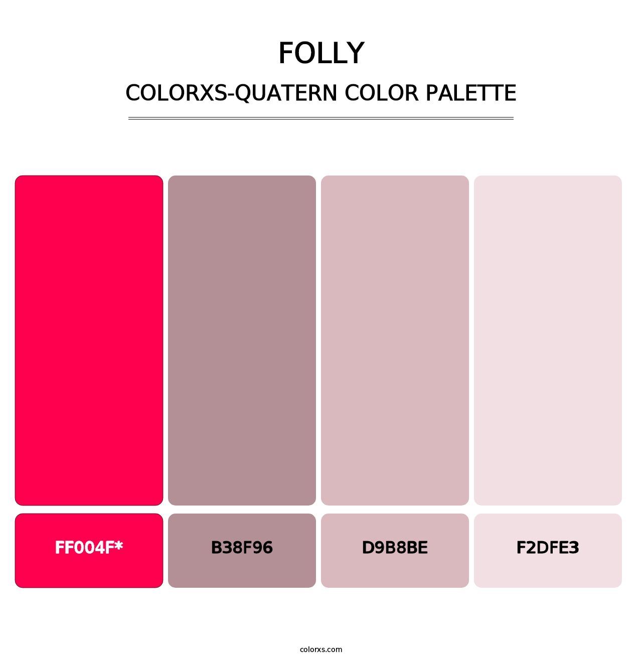 Folly - Colorxs Quatern Palette