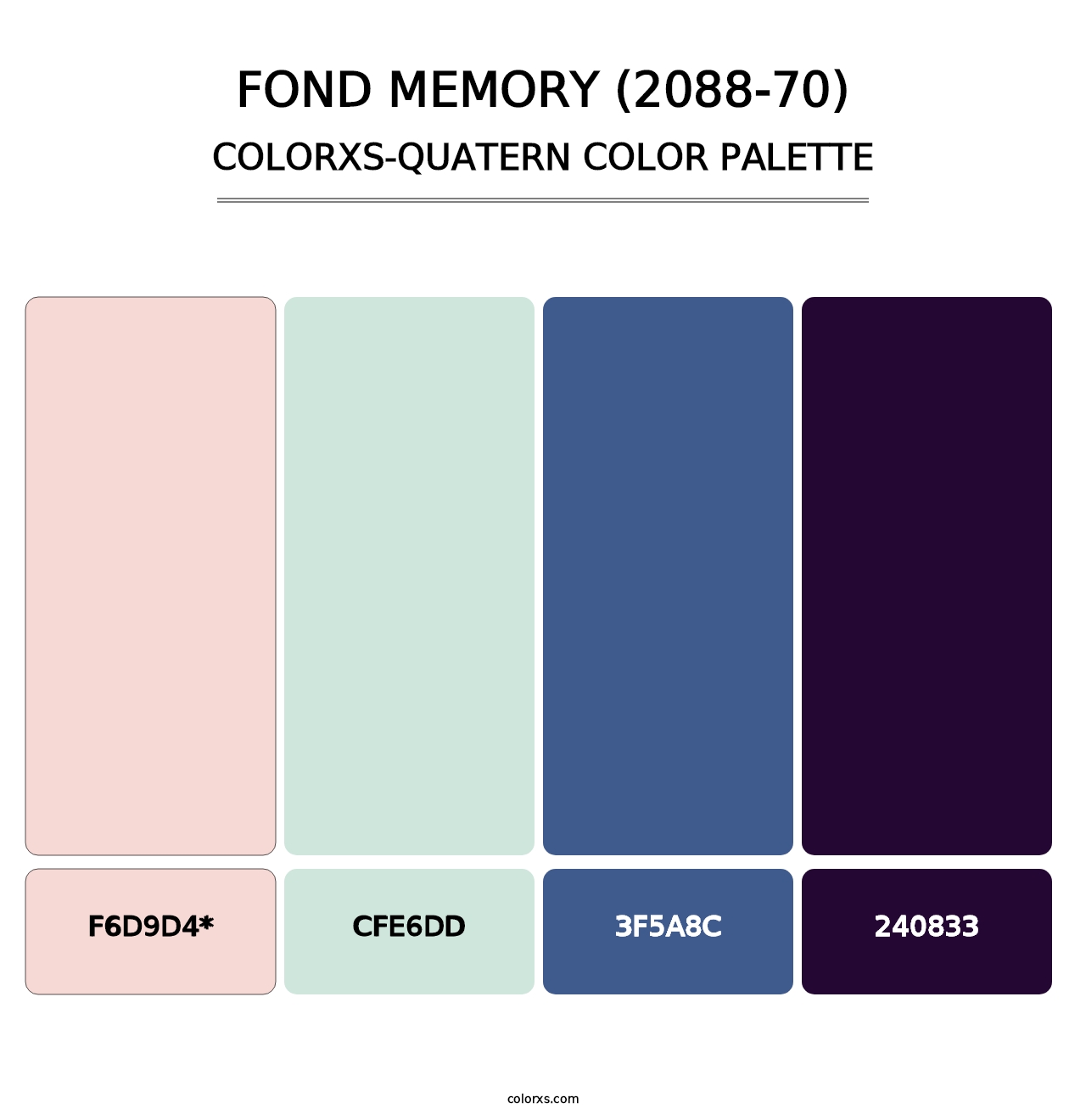 Fond Memory (2088-70) - Colorxs Quatern Palette