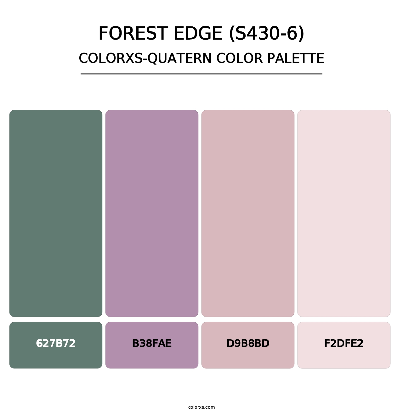 Forest Edge (S430-6) - Colorxs Quatern Palette