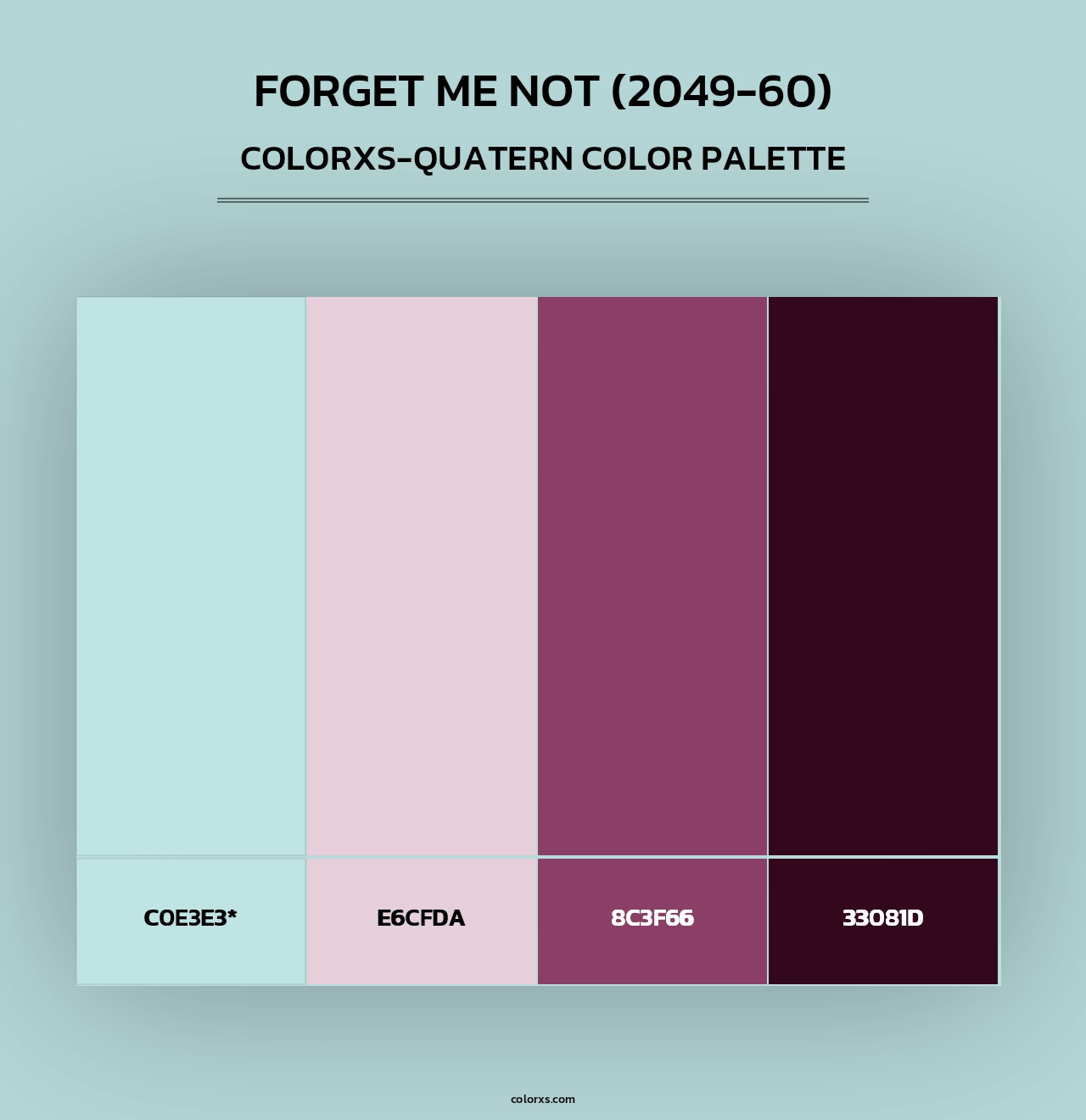 Forget Me Not (2049-60) - Colorxs Quad Palette