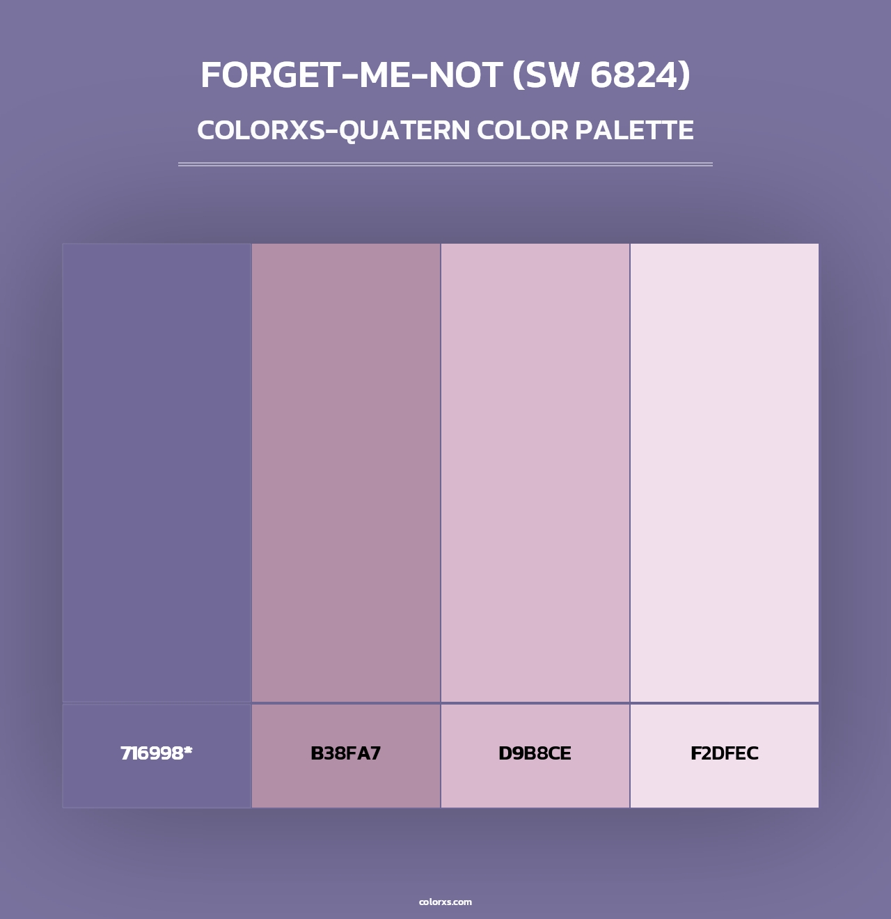 Forget-Me-Not (SW 6824) - Colorxs Quad Palette