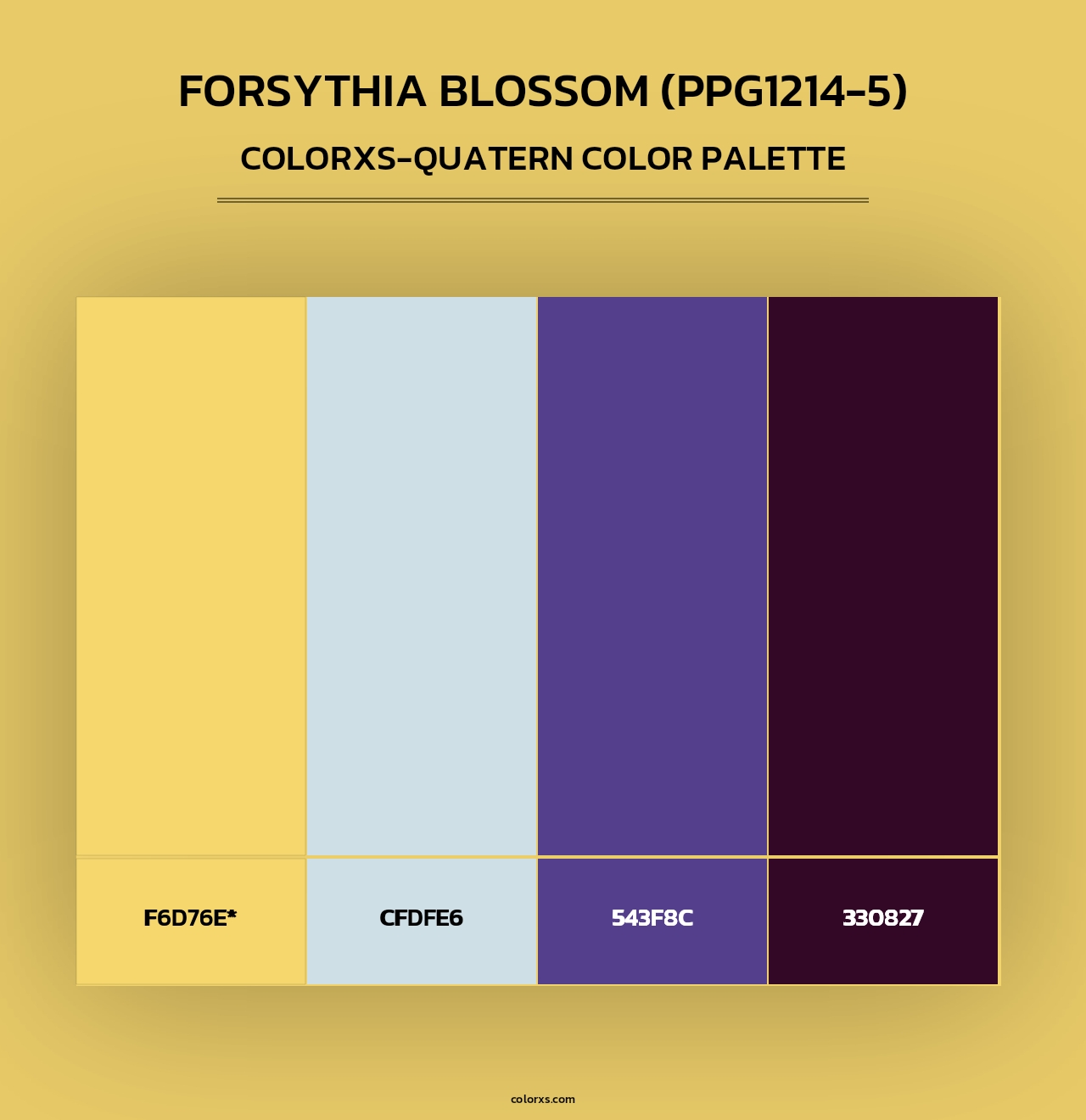 Forsythia Blossom (PPG1214-5) - Colorxs Quad Palette