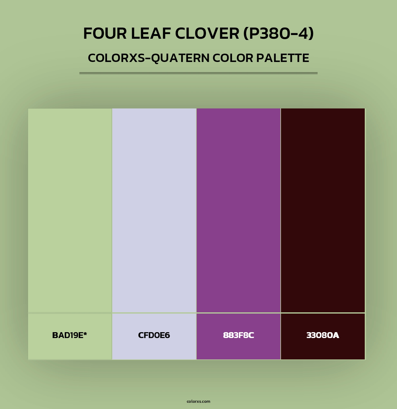 Four Leaf Clover (P380-4) - Colorxs Quad Palette