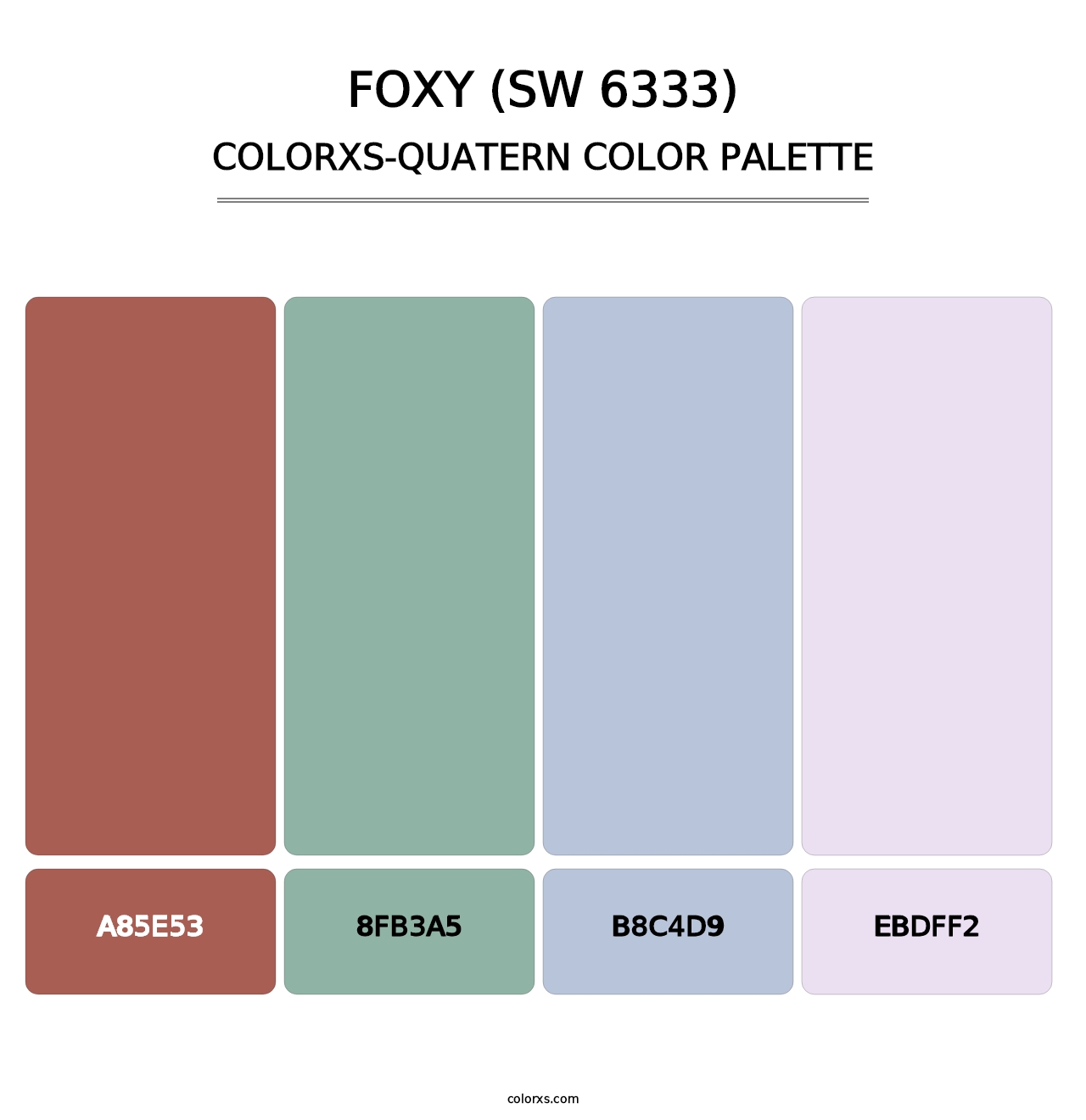 Foxy (SW 6333) - Colorxs Quatern Palette