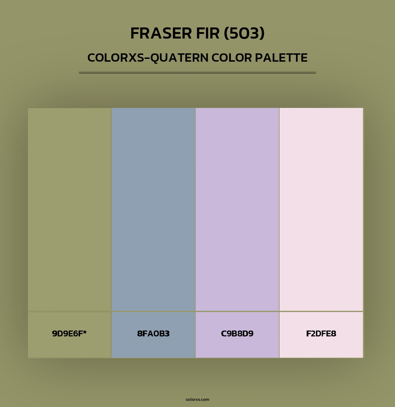 Fraser Fir (503) - Colorxs Quad Palette