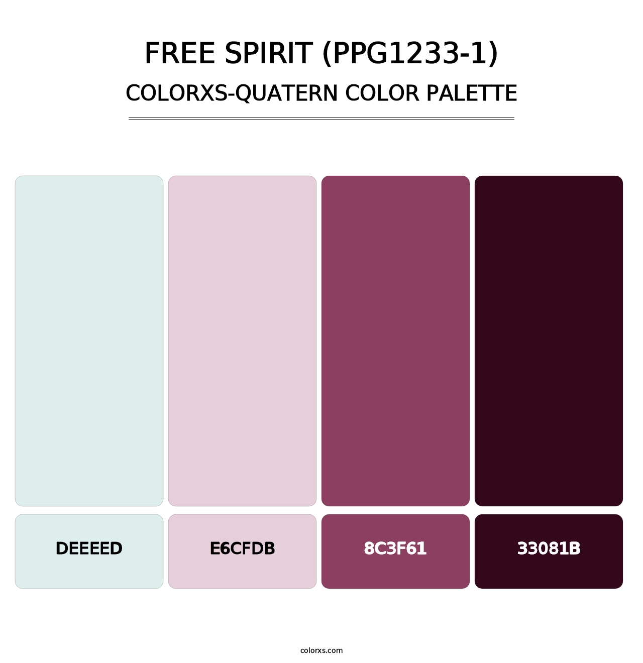 Free Spirit (PPG1233-1) - Colorxs Quatern Palette