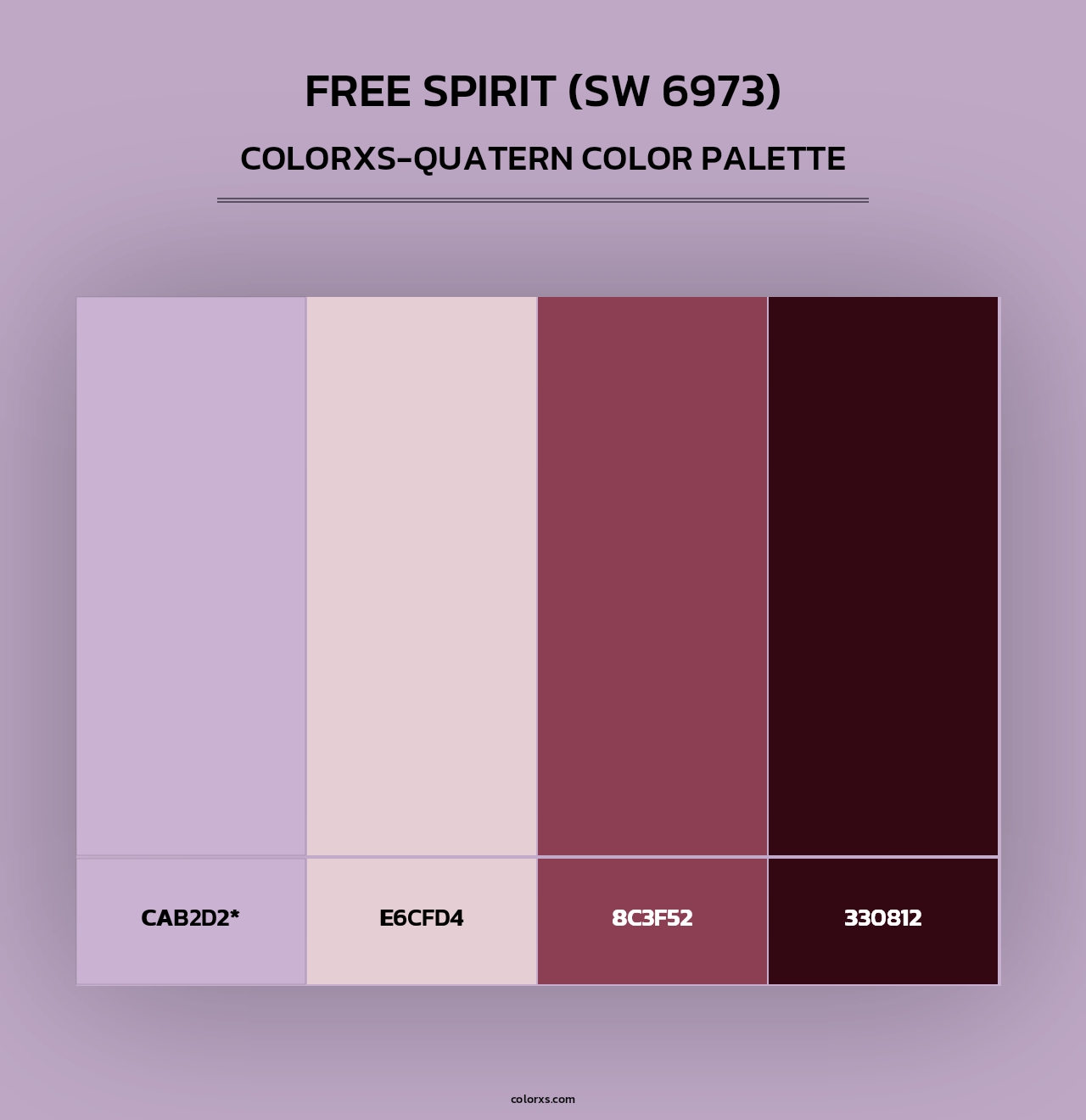 Free Spirit (SW 6973) - Colorxs Quad Palette