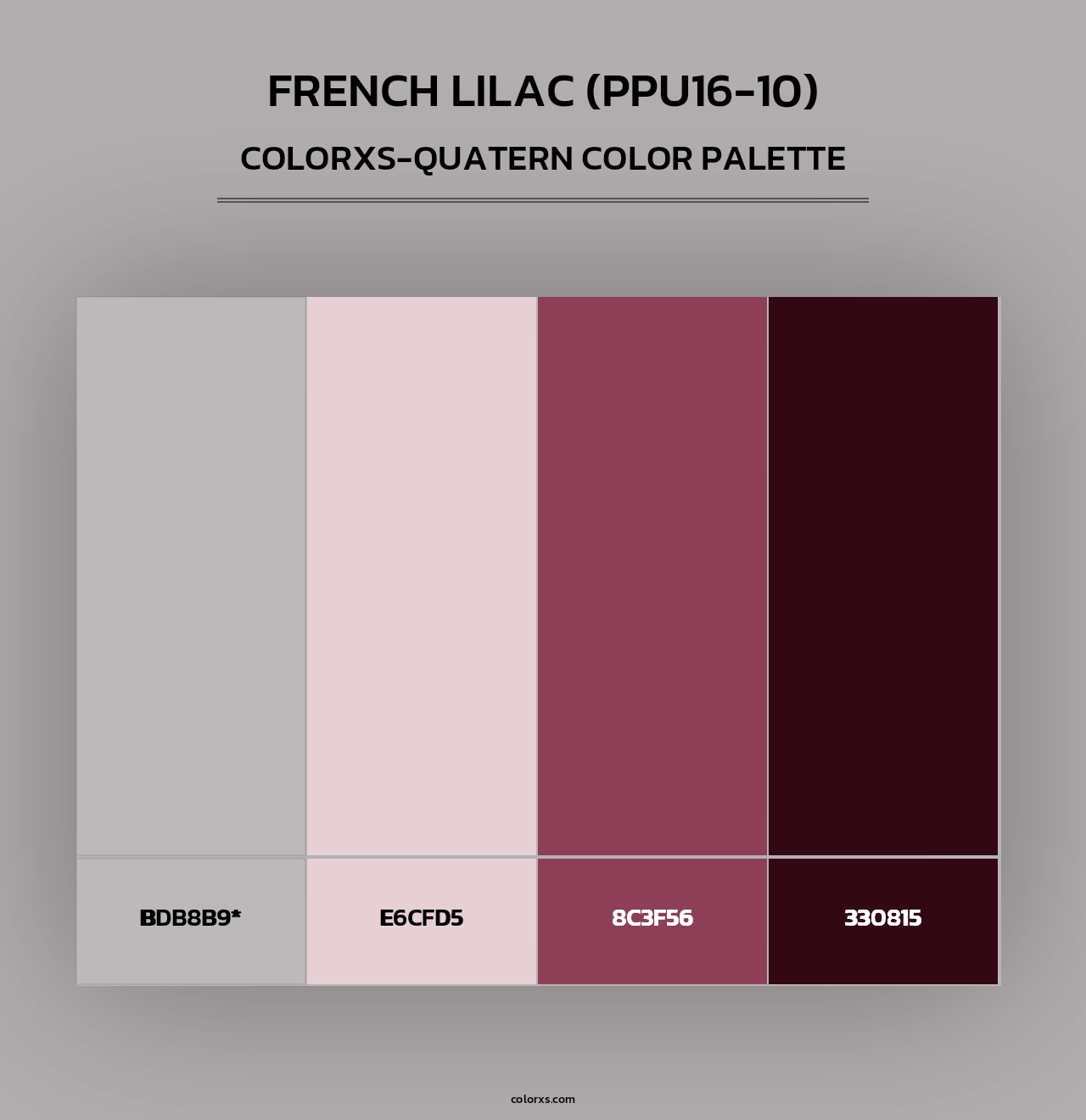 French Lilac (PPU16-10) - Colorxs Quad Palette