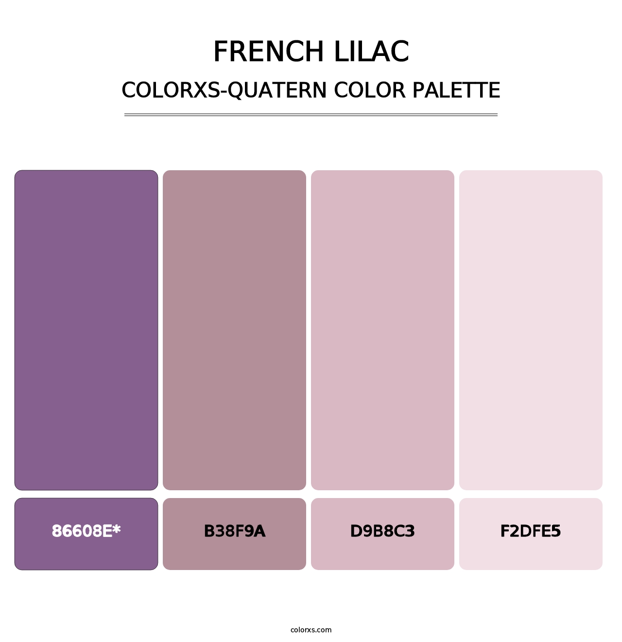 French Lilac - Colorxs Quatern Palette