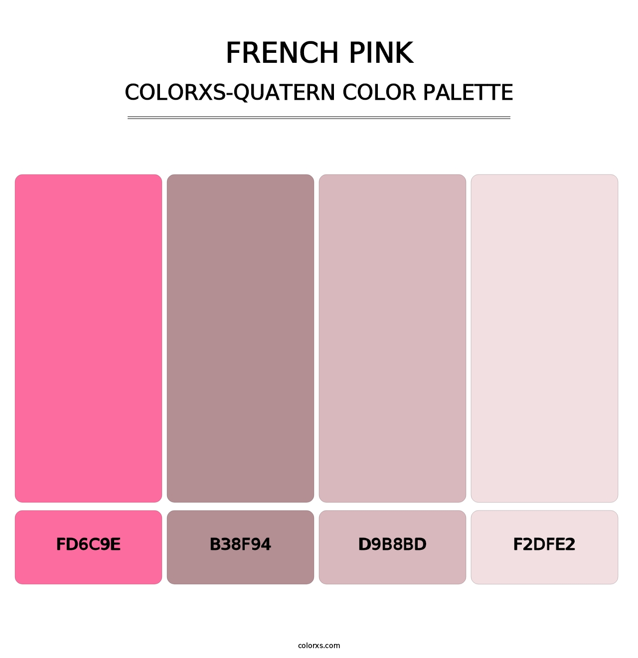 French Pink - Colorxs Quatern Palette