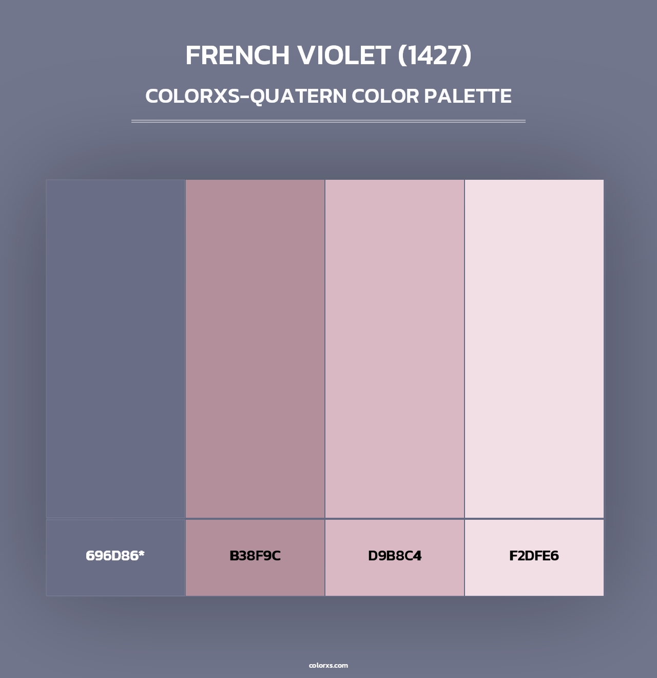French Violet (1427) - Colorxs Quad Palette