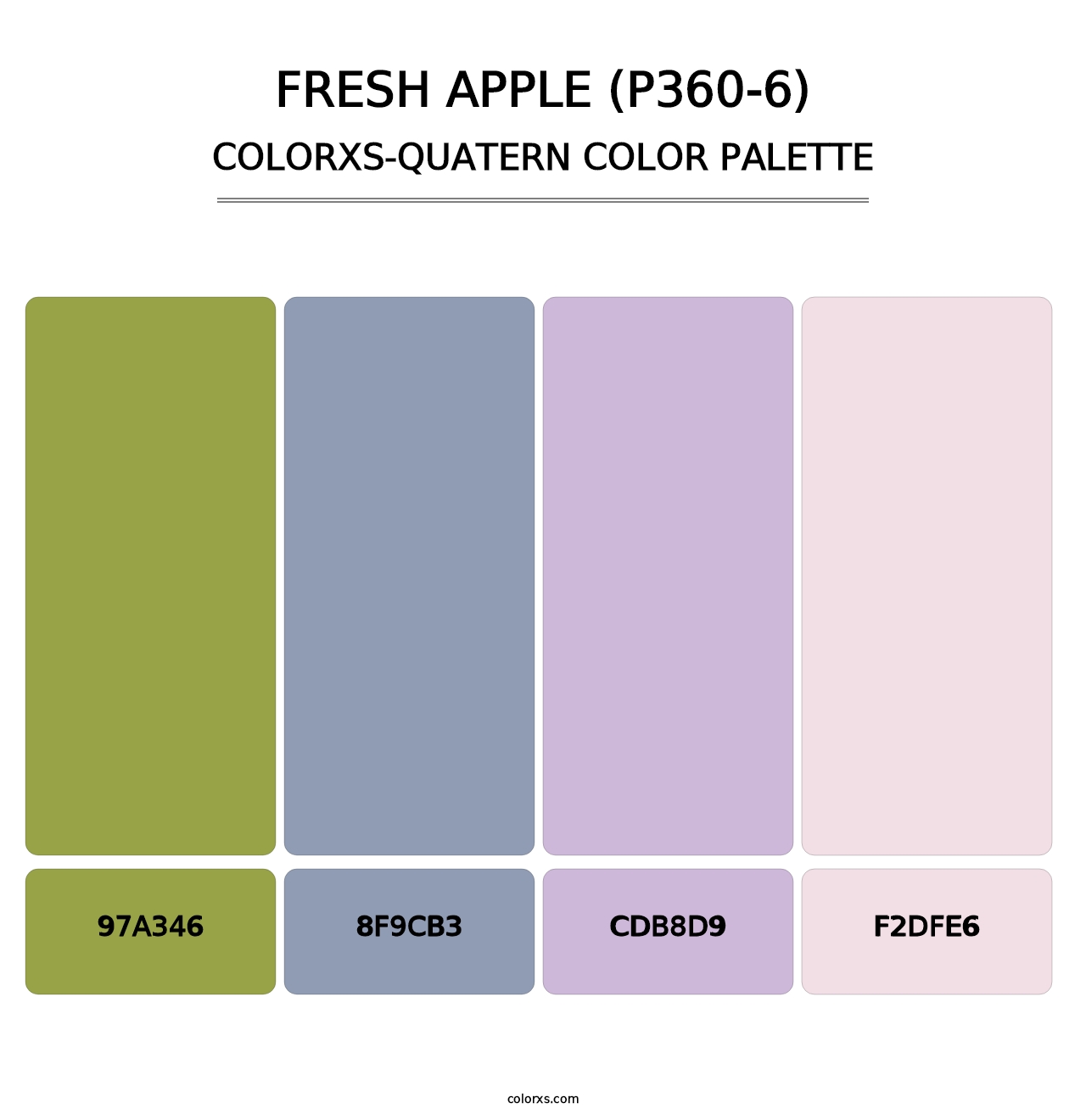 Fresh Apple (P360-6) - Colorxs Quatern Palette