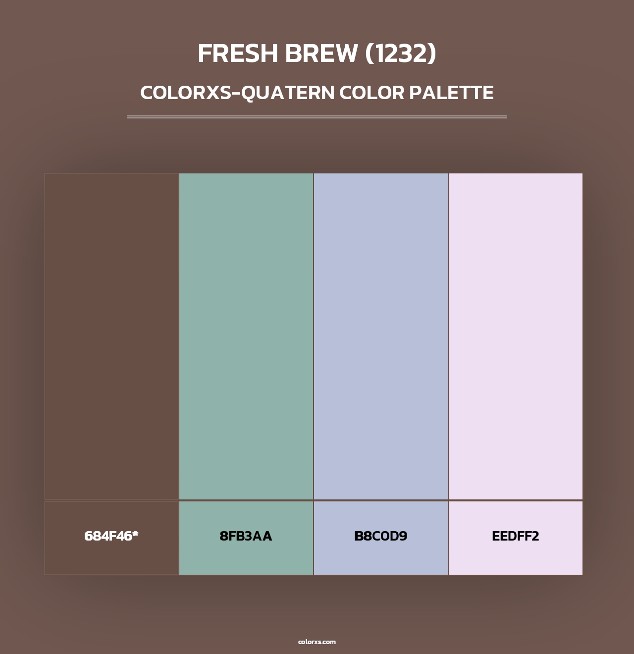 Fresh Brew (1232) - Colorxs Quad Palette