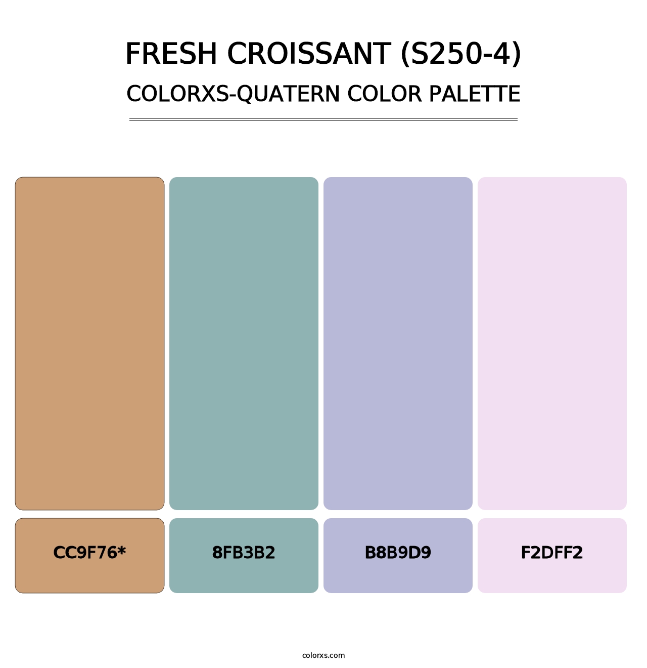 Fresh Croissant (S250-4) - Colorxs Quatern Palette