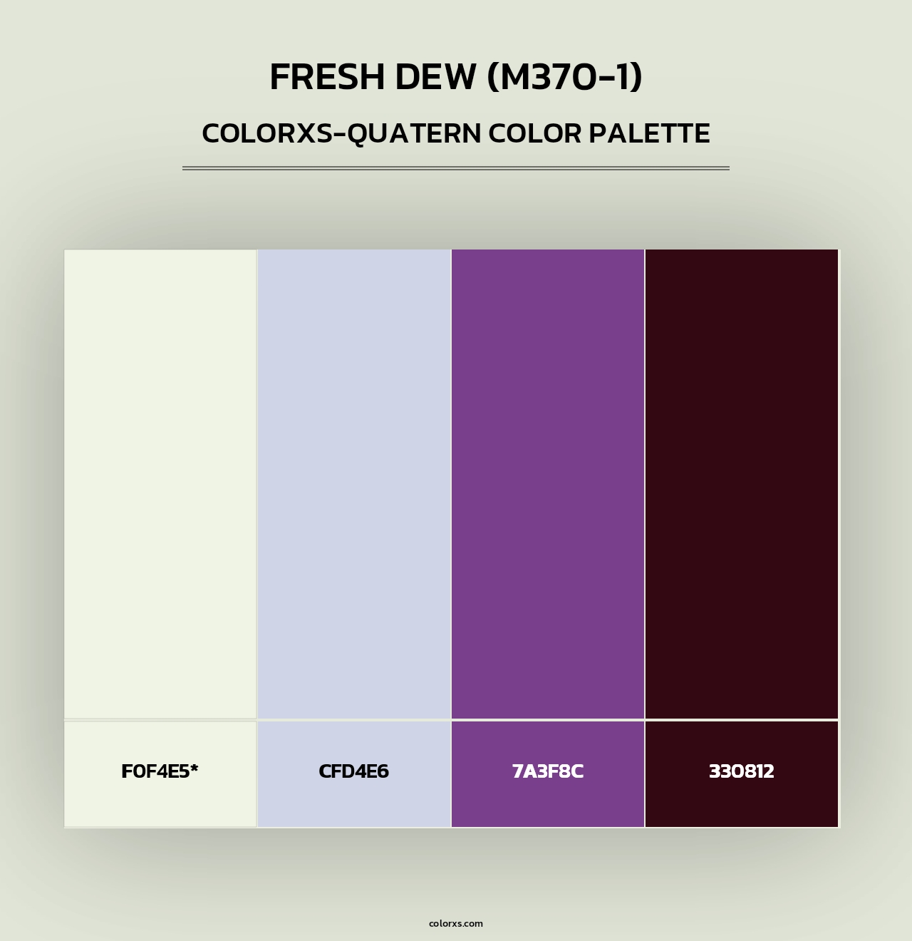 Fresh Dew (M370-1) - Colorxs Quad Palette