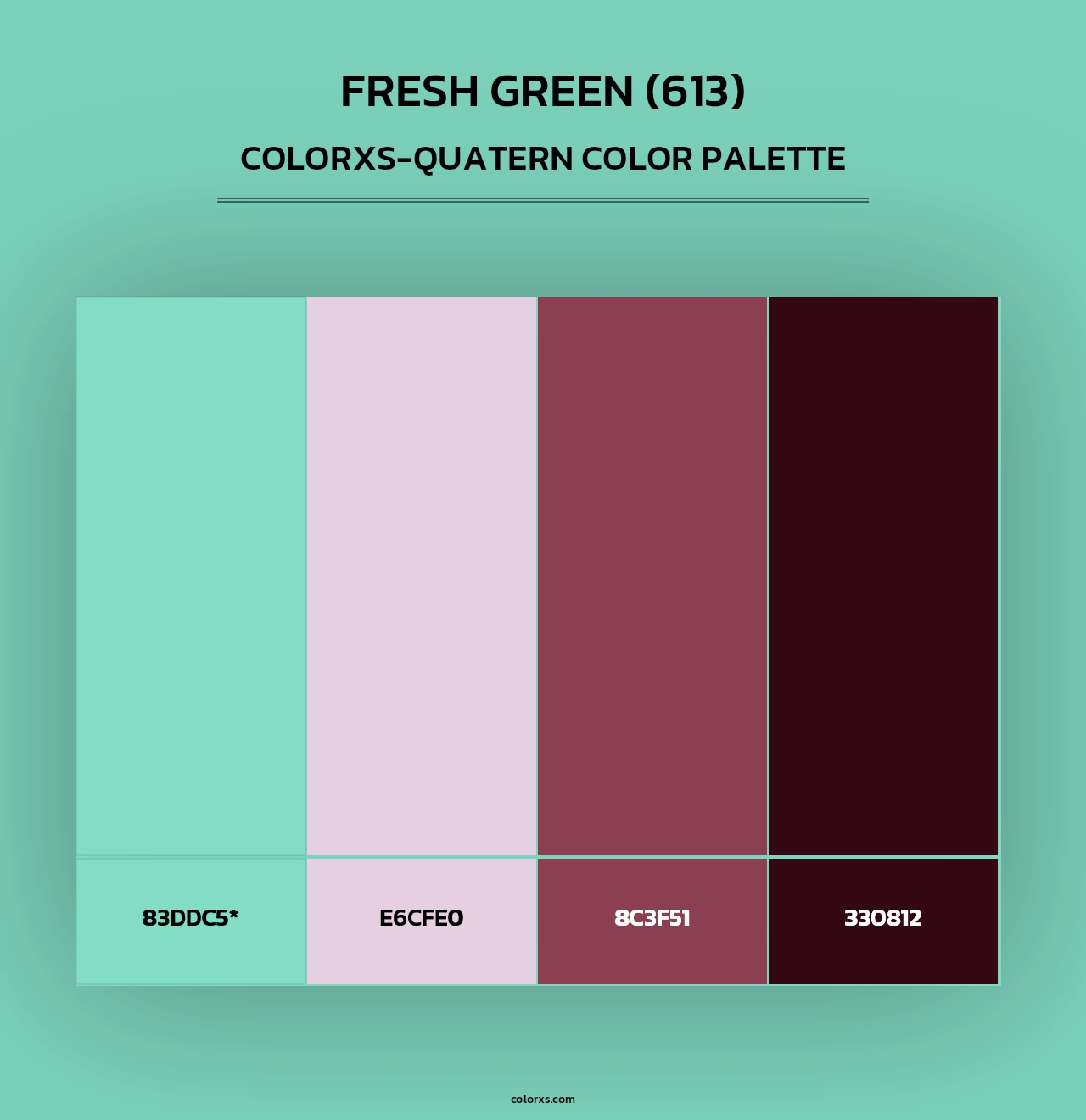 Fresh Green (613) - Colorxs Quad Palette
