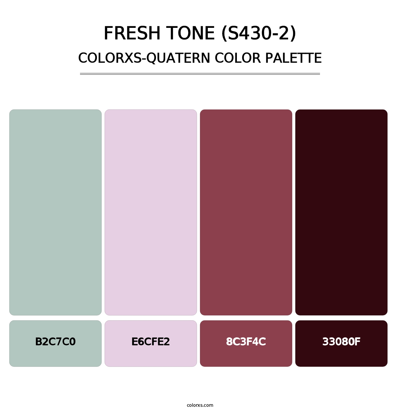 Fresh Tone (S430-2) - Colorxs Quatern Palette