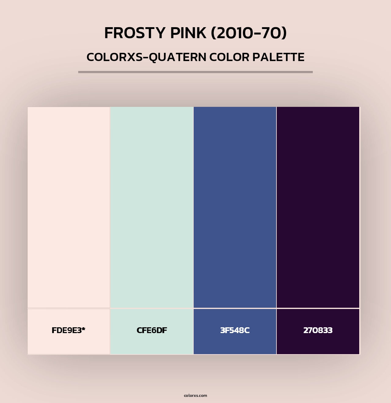 Frosty Pink (2010-70) - Colorxs Quad Palette