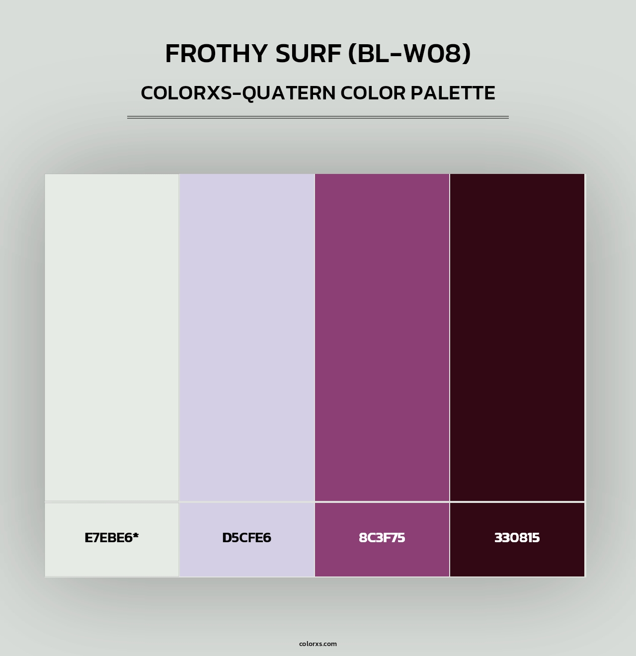 Frothy Surf (BL-W08) - Colorxs Quad Palette