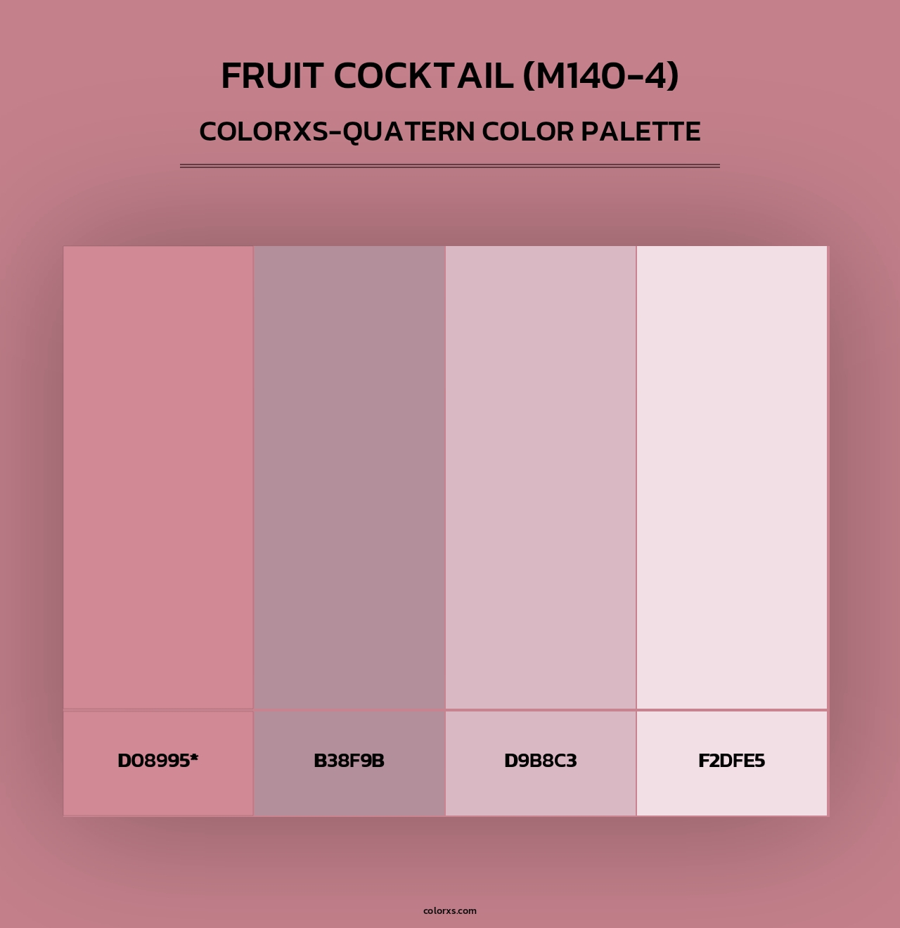 Fruit Cocktail (M140-4) - Colorxs Quad Palette