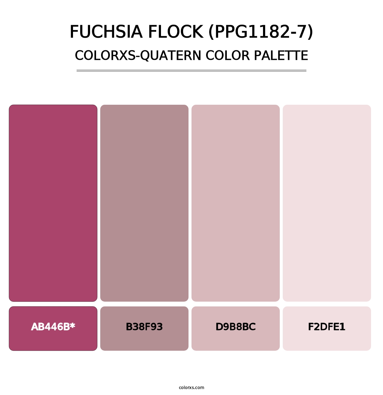 Fuchsia Flock (PPG1182-7) - Colorxs Quatern Palette