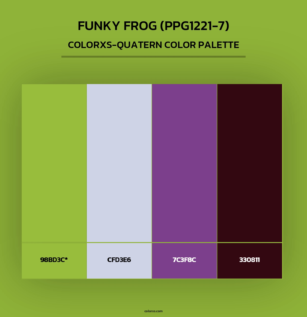 Funky Frog (PPG1221-7) - Colorxs Quad Palette
