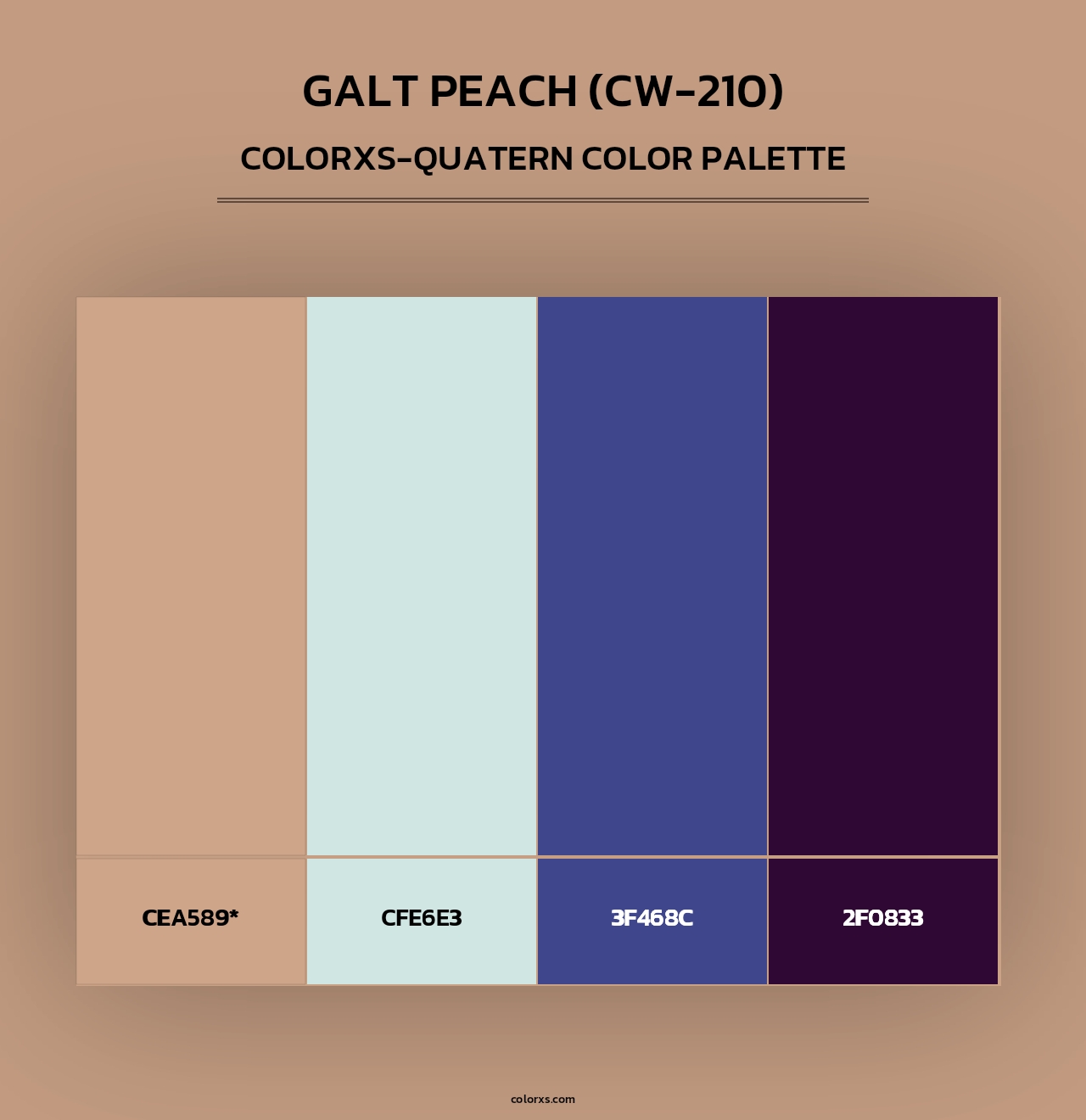 Galt Peach (CW-210) - Colorxs Quad Palette