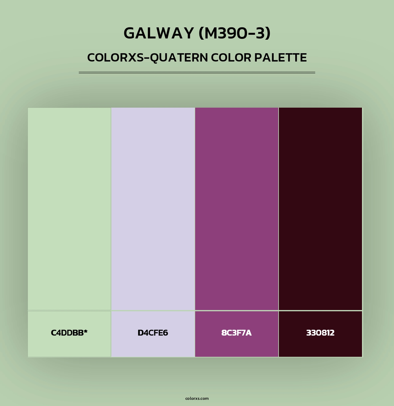 Galway (M390-3) - Colorxs Quad Palette